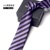 Hand type [6cm tie] f10 black and purple stripes 