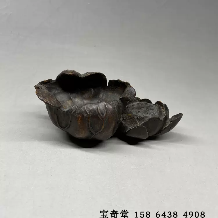 中国美術 文房四宝 紫檀 墨床 黄楊木 如意 二件(K-HA474) 【公式通販】