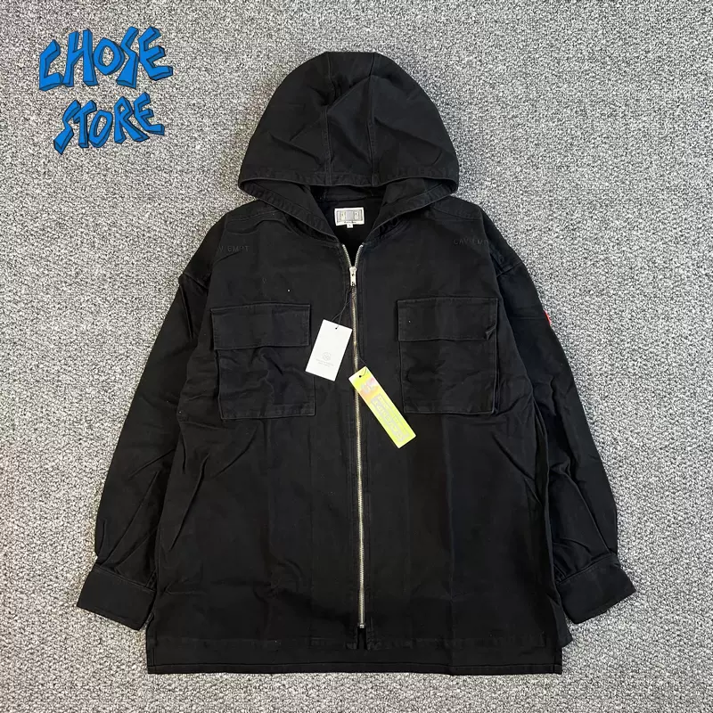 现货CHOSE CAVEMPT CE 20SS HOOD ZIP SHIRT JACKET拉链连帽夹克-Taobao