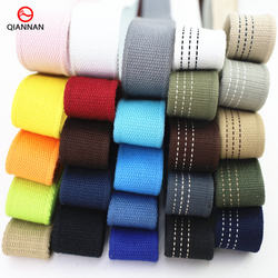 38mm wide thickened cotton webbing straps and belt accessories