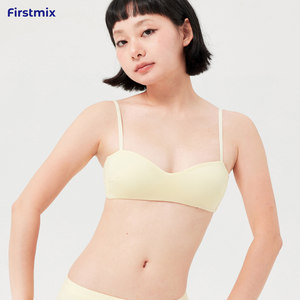 
FIRSTMIX special underwear set for small breasts, anti-sagging push-up bra, spaghetti straps, half-cup underwire-free underwear