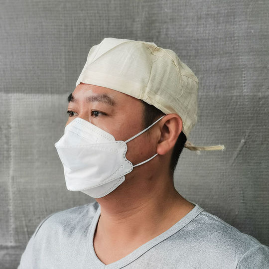 White Cotton Chef/Medical Hat - Lightweight & Universal Fit