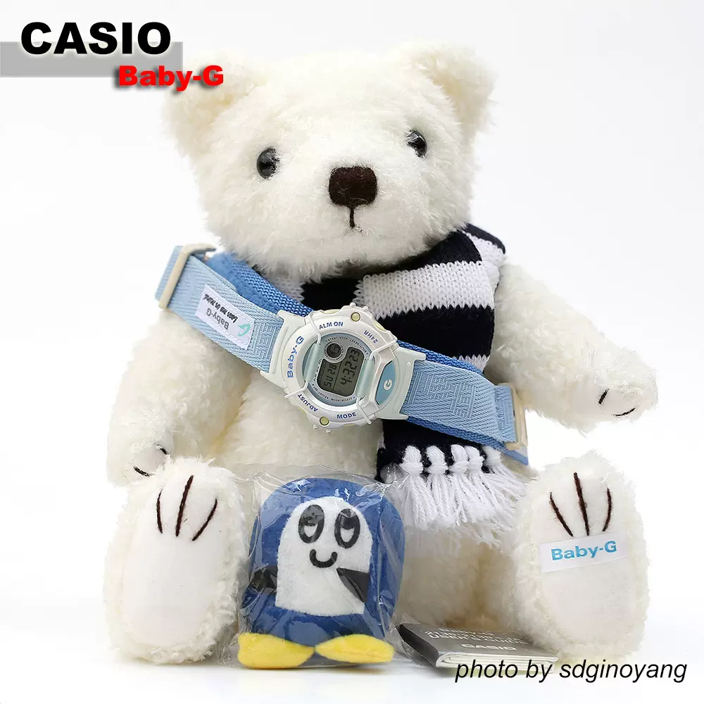 CASIO卡西欧Baby-G x Bear BG-520BRS-2T Bear粉蓝色熊仔全新现货-Taobao