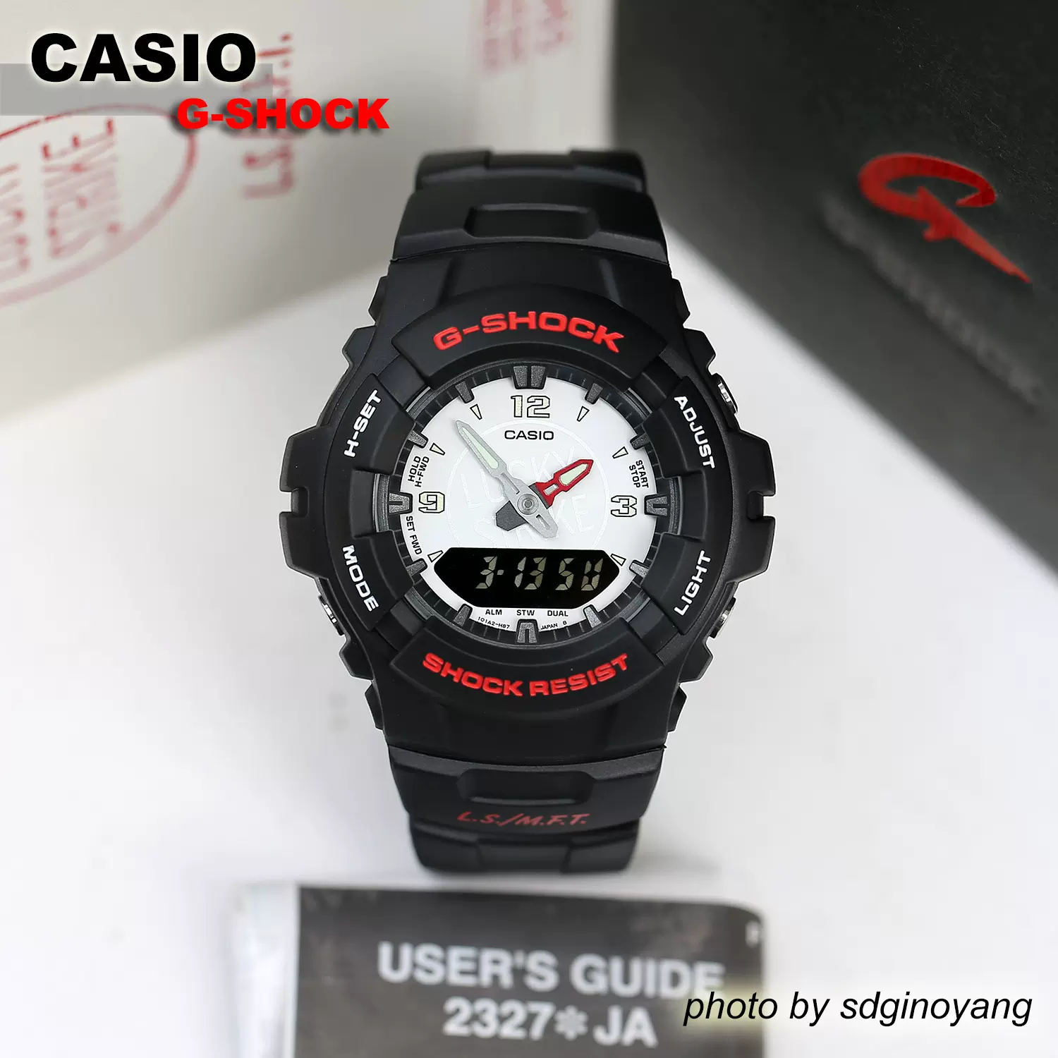 CASIO卡西欧G-SHOCK x LUCKY STRIKE G-100 红色60th纪念全新现货-Taobao