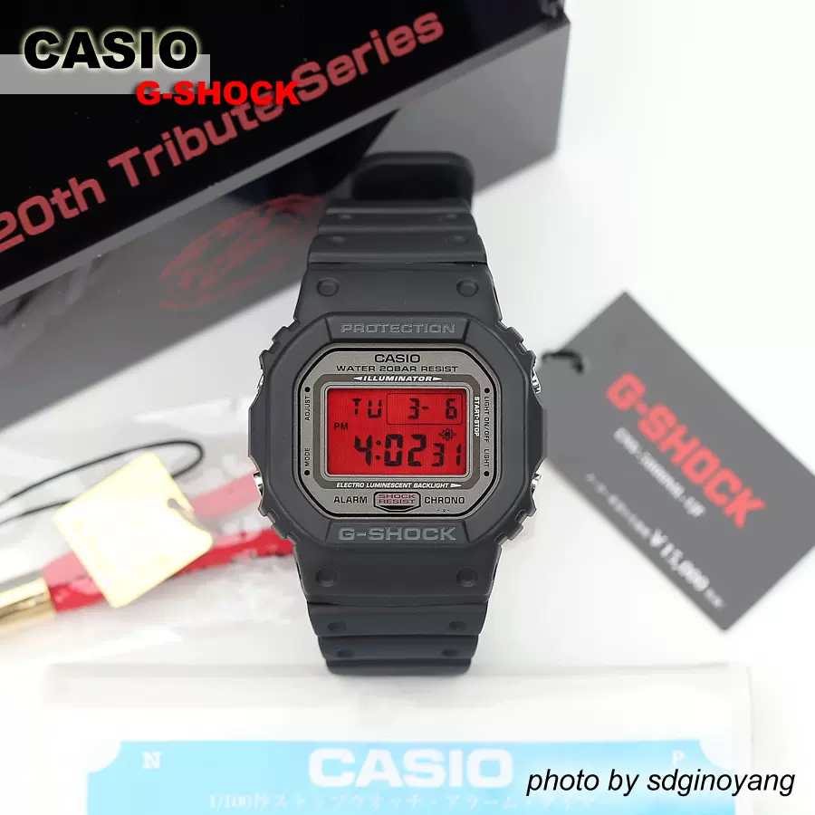 CASIO卡西欧G-SHOCK DW-5000ML-1JF血鹤(20周年特别限版)全新结束-Taobao