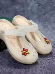 34 Size Nhỏ Baotou Croc Giày Nữ Tăng Chiều Cao Mùa Hè Dép Chống Trơn Trượt Đi Biển Đi Biển Đế Mềm Dép Bệnh Viện Y Tá giày