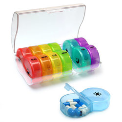 New Product: Covered, Detachable, 14-Compartment Plastic Pill Box for Morning and Evening Use, Moisture-Proof Medicine Dispensing Box, Seven-Day-A-Week Pill Box