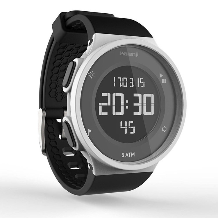 W500 Smartwatch Decathlon W500 M Running Stopwatch Blue And Orange