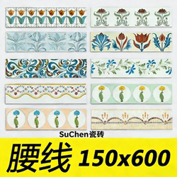Suchen Enamel Waistline Tiles 150X600 150X150 150X300 Concave-Convex Mold Surface Non-Slip Pattern Tiles