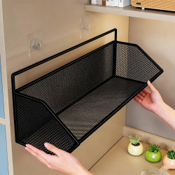 Wall-Mounted Storage Rack for Student Dormitory, Hanging Basket for Dormitory Bed, Bedside Storage Rack, No-Drill Wall-Mounted Storage Shelf