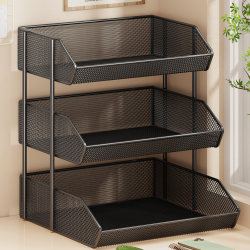 Desk Storage Rack Desktop Bookshelf Student Desk Book Storage Vertical Multi-Layer Bay Window Cabinet Workstation File Rack