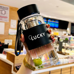 Water Cup 2025 New Model Men's High Borosilicate Glass Cup High Temperature Resistant Women's Tea and Water Separation Tea Brewing Cup Large Capacity