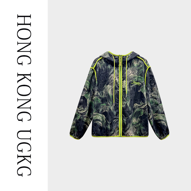 Hong Kong UGKG sun protection clothing for women long-sleeved 2025 summer middle-aged thin coat mother's wear loose sun protection clothing