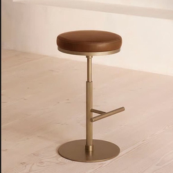 Bar Stool, Italian Light Luxury Design, Creative Front Desk Cashier Island Stool, Rotating, Adjustable Height, High Stool