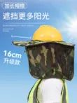 Mũ bảo hiểm chống nắng tấm che nắng công trường xây dựng tấm che nắng mùa hè tấm che nắng năng lượng mặt trời tích hợp mũ mũ chống nắng nam