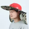 Mũ bảo hiểm hình quạt mũ công trường chống nắng hiện vật che mặt vào mùa hè năng lượng mặt trời thoáng khí mũ bảo hiểm được sản xuất riêng cho nam giới