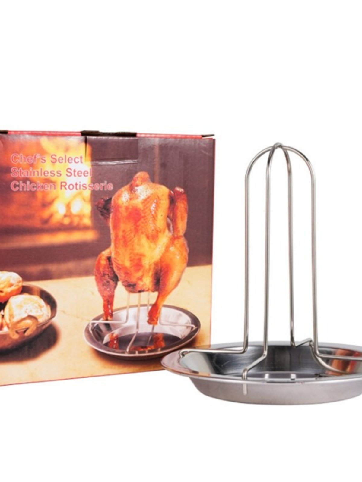 Perfect Chicken Rack Stainless Steel Grilled Chicken Rack - BBQ Baking Plate