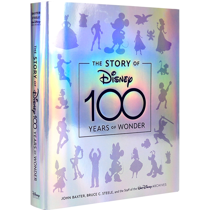 英文原版 迪士尼100週年紀念畫冊 精裝百年藝術設定集 The Story of Disney 100 Years of Wonder 品牌故事發展史  照片-Taobao