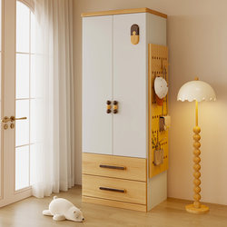 Kids Wardrobe Solid Wood Wardrobe Bedroom For Home Boys and Girls Beech Wood Combination Baby Clothes Cabinet 2025 New arrival