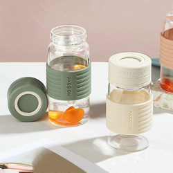 Simple Water Cup, Portable Glass Cup, High-Looking Tea Cup for Girls and Men, Office Drinking Water and Tea Cup, High Temperature Resistant