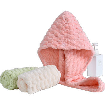 Jie Liya quick-drying towel women's thickened water-absorbent hair drying cap