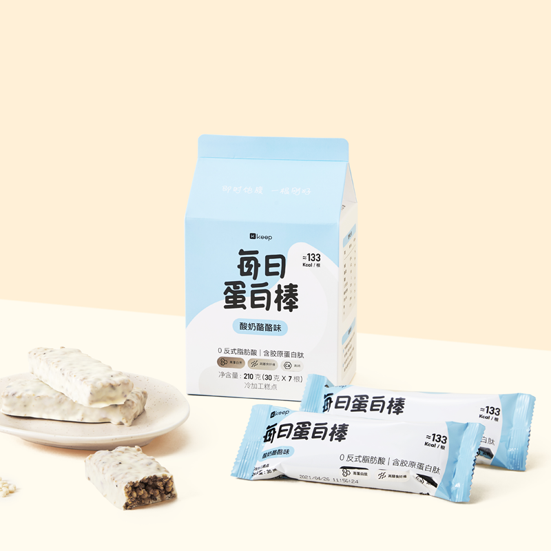 【临期好价】Keep每日蛋白棒30g*7支