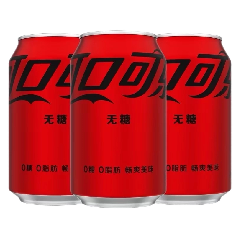 可口可乐零度可乐可乐无糖碳酸汽水330ml*24罐
