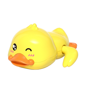 
Playing little yellow duck baby bath toy baby bath and swimming mini clockwork Children's Day gift