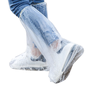 
Disposable high-tube rain boot cover waterproof, non-slip transparent thickened drifting wear-resistant foot cover rainproof and sandproof
