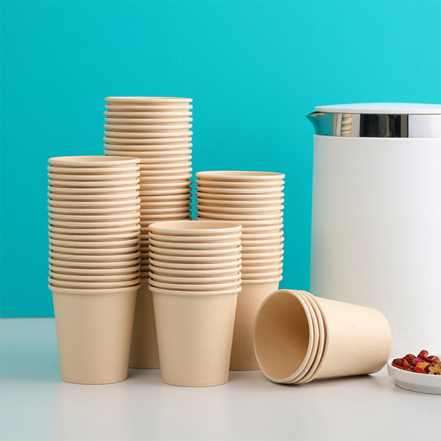 Meliya disposable cup thickened 80 home office drinking coffee paper ...