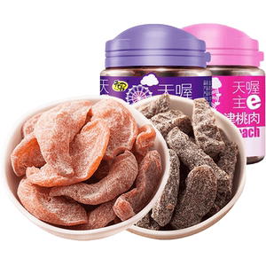 Tianwo Yanjin Peach Meat Yanjin Plum Strips Canned Combination 110g*2 Cans Office Snacks Pregnant Women Appetizing Snacks