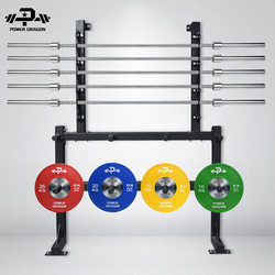 Barbell Rack Wall Storage Rack Storage Pole Rack Gym Wall-Mounted Rack Barbell Bar Barbell Plate Display Rack