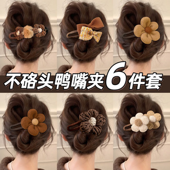 
Autumn and winter flower duckbill clip for women 2025 new style