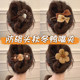 Autumn and winter plush flower duckbill clip hair clip for women 2025 new large size grab clip back of head clip hair accessories hair clip