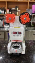 Fully Automatic Sealing Machine Commercial Milk Tea Shop Sealing Machine Paper Cup Plastic Cup Universal Beverage Cup Sealing Machine Plastic Cup