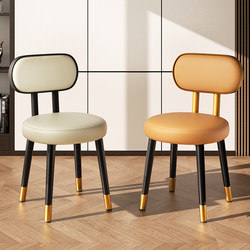 Chair, Dining Chair, Home-Use Backrest Chair, Small Apartment Dining Table and Chair, Makeup Stool, 2026 New Model, Light Luxury, High-End Feel, Small Stool