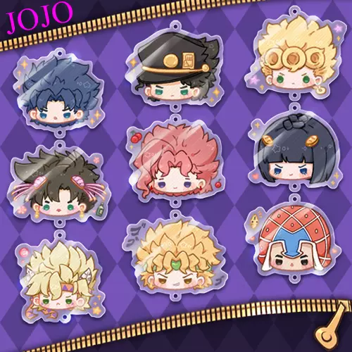Jojo的奇妙冒险周边乔巴那花京院东方仗助承太郎dio挂件贴纸