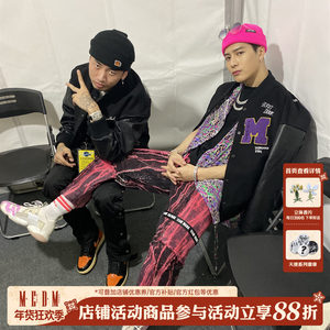 MEDM coat men's and women's tide, the trend of the trend of the trend of the spring and autumn American baseball jacket Wang Jiaer, the same top