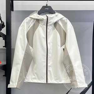 
Li Ning Women's Windbreaker 2026 Spring New Outdoor CF Traceable Water Repellent Loose Protective Long Shell Jacket AJDW040