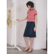 Cycle Document Old Washed Retro Straight Hip Denim Skirt Women's Mid-length A-line Skirt