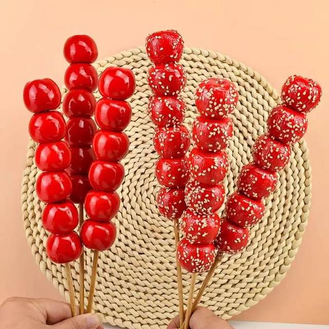 Simulated candied haws dance props fruit photo model New Year's Day kindergarten performance decoration children's toys