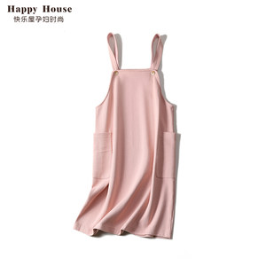 
Happy House Maternity Suspender Skirt 2025 New Spring Clothes Loose Covering Flesh Fashion Trendy Maternity Dress Internet Celebrity Skirt