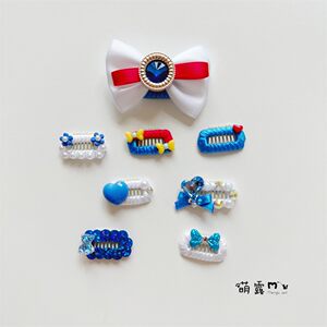 Pet hair clip navy blue dog broken hair clip Teddy Yorkxia BB clip Malzis west fixture
