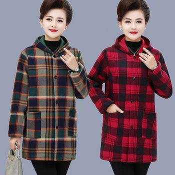 
Mom's winter kitchen anti-stain coat flannel