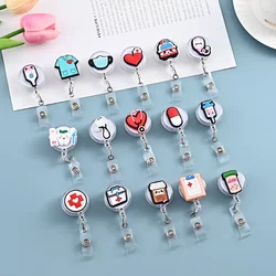 Doctors' Day Gift for Doctors and Nurses, Elastic Retractable Badge Holder, Badge Clip, Easy-Pull Work Badge, Id Souvenir