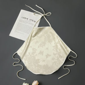 
Perforated Flower Cloud Brocade Ice Silk Belly Belt Sling Belly Protector Retro Thin Summer Suit Backless Underwear