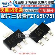 Bóng bán dẫn SMD FZT651 FZT751 Bóng bán dẫn hiệu suất cao Loại NPN gói SOT223