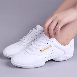 Children's Soft-Soled Gymnastics Shoes, Fitness Competition Shoes, Cheerleading Competition Training Shoes, Sports White Shoes, Student Dance Shoes