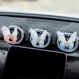 Auto aromatherapy midfield console car, car decoration perfume new butterfly outlet decoration creative healing decoration
