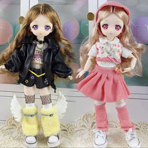 Internet celebrity 30 cm doll two -dimensional girl comics face 6 points bjd children's toy doll little princess